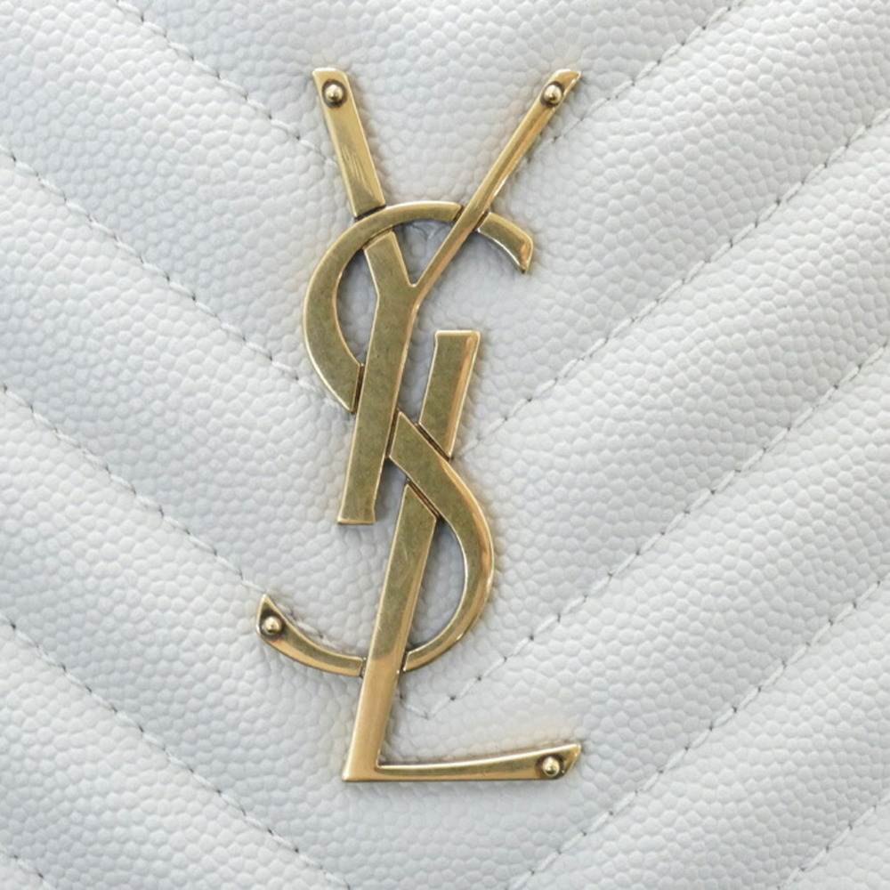 SAINT LAURENT Vinyl Shoulder Bag White 610436 Women's - Picture 4 of 6